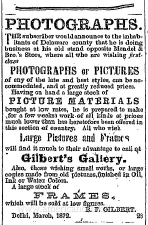B. F. Gilbert, Delhi, NY