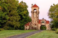 Photograph of the Mohonk Testimonial Gateway, located on the Mohonk Preserve, just west of the town of New Paltz, New York.
