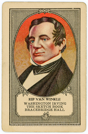 Washington Irving, trading card