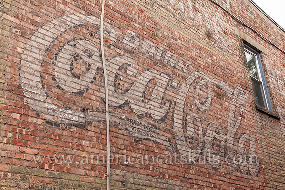 This fading ghost sign for “Drink Coca-Cola” is located in the midtown section of Kingston.