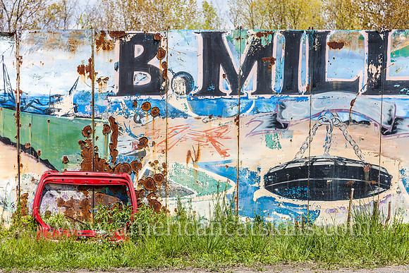 B. Millens & Sons was a recycling and scrap yard operation located along the Rondout Creek near the Rondout Historic District in Kingston.