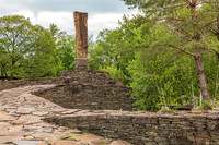 Photograph of Opus 40, an environmental bluestone sculpture located in Saugerties, New York.
