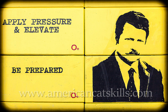 This mural, title Apply Pressure & Elevate, was painted in conjunction with the O+ festival in Kingston.