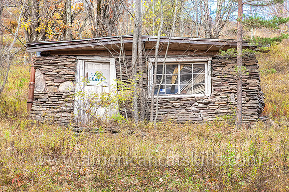 The remnants of this stone hunting camp known as Camp Beaver are located in a secluded valley in the Margaretville area.