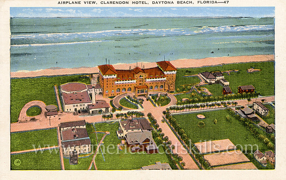 Airplane View, Clarendon Hotel, Daytona Beach, Florida