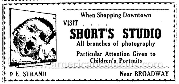 Lorenzo Short, succeeded by his daughter Belle Short, operated one of the longest running photographic studios in the history of Kingston, New York.