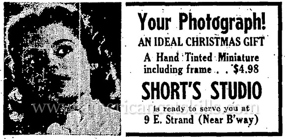 Lorenzo Short, succeeded by his daughter Belle Short, operated one of the longest running photographic studios in the history of Kingston, New York.
