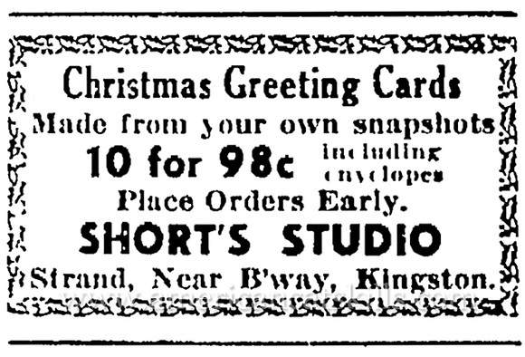 Lorenzo Short, succeeded by his daughter Belle Short, operated one of the longest running photographic studios in the history of Kingston, New York.