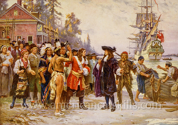The landing of William Penn.