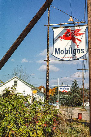 Bill's Auto Service Mobil Gasoline signs, Route 213, Olivebridge, New York