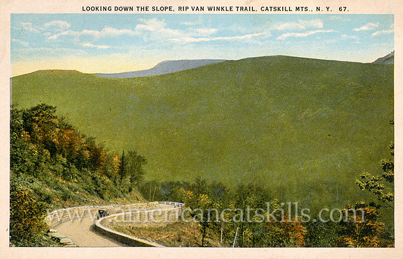 Looking Down the Slope, Rip Van Winkle Trail, Catskill Mts., N.Y.