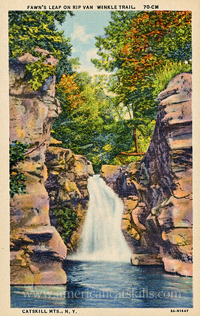 Fawn's Leap on Rip Van Winkle Trail, Catskill Mts., N.Y.