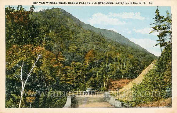 Rip Van Winkle Trail Below Palenville Overlook, Catskill Mts., N.Y.