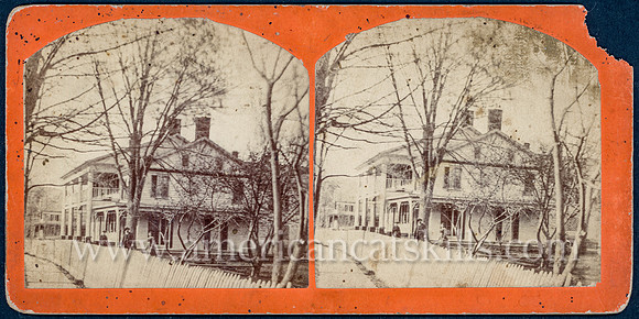Stereoview by photographer W. F. Spencer of Stamford, New York.