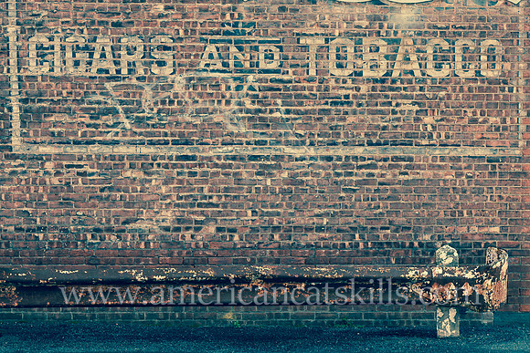 This fading ghost sign in the midtown section of Kingston advertises the once popular Blum’s Variety Store.