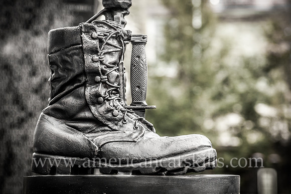 The Ulster County War Memorial, located in front of the Ulster County Office Building in uptown Kingston, pays testament to the 1,306 Ulster County citizens that have lost their lives defending our co