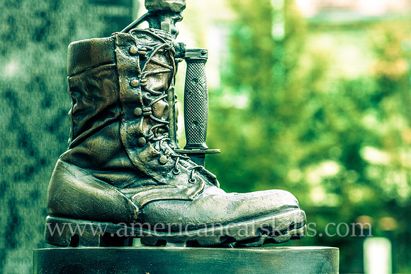 The Ulster County War Memorial, located in front of the Ulster County Office Building in uptown Kingston, pays testament to the 1,306 Ulster County citizens that have lost their lives defending our co