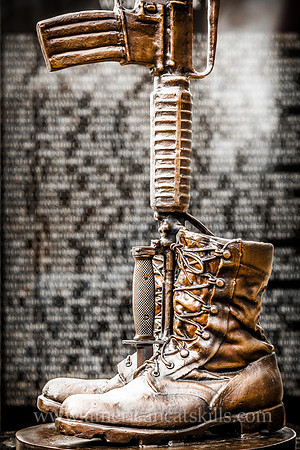 The Ulster County War Memorial, located in front of the Ulster County Office Building in uptown Kingston, pays testament to the 1,306 Ulster County citizens that have lost their lives defending our co