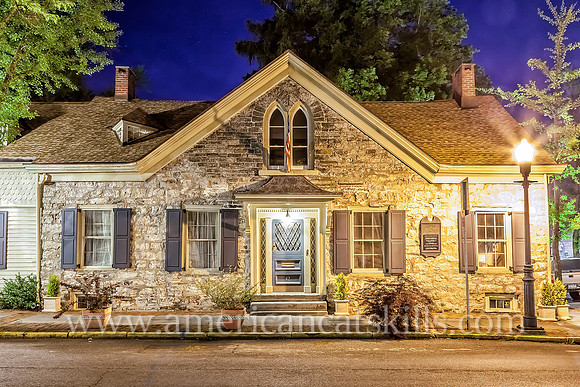 The Franz P. Roggen house is located within the Stockade District of Kingston, New York.