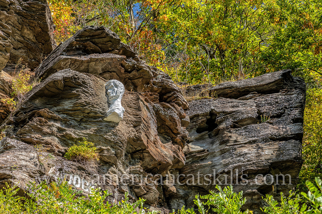 Pratt Rock Park, located just south of the village of Prattsville in Greene County, New York, is known for its Zadock Pratt carvings and its beautiful views of the Schoharie Valley.