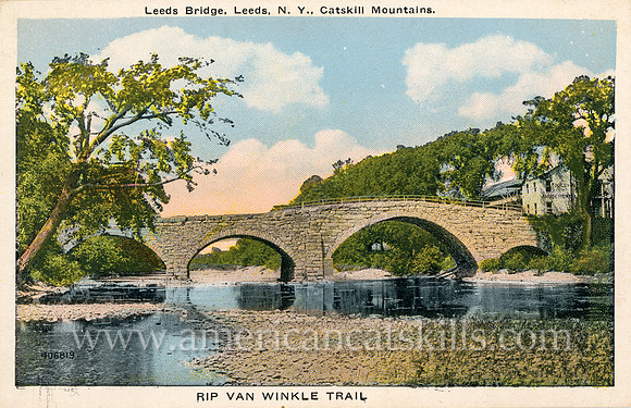 Rip Van Winkle Trail, Leeds Bridge, Leeds, N.Y., Catskill Mountains