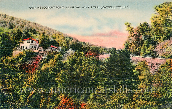 Rip's Lookout Point on Rip Van Winkle Trail, Catskill Mts., N. Y.
