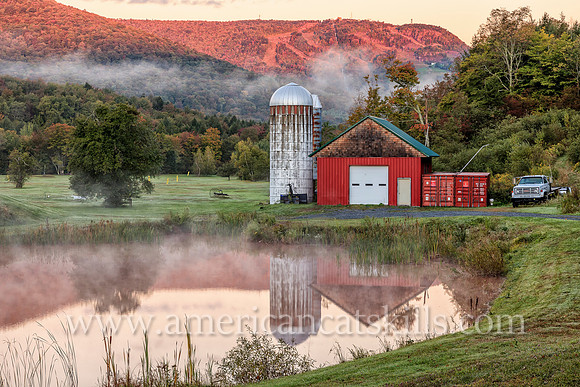Bear Creek Landing, situated at the corner of Route 23A and Route 214 in Hunter, offers incredible year-round views of Hunter Mountain.