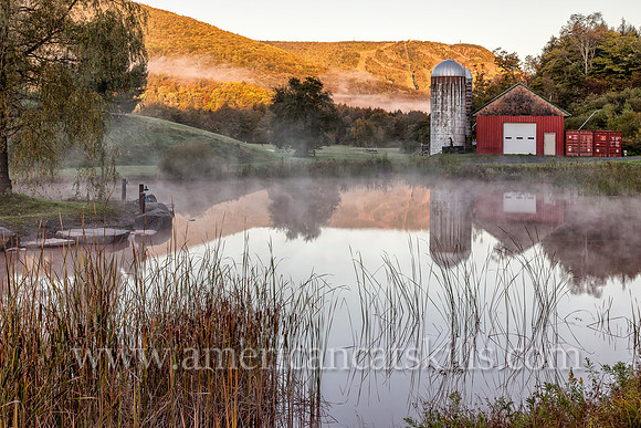 Bear Creek Landing, situated at the corner of Route 23A and Route 214 in Hunter, offers incredible year-round views of Hunter Mountain.
