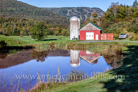 Bear Creek Landing, situated at the corner of Route 23A and Route 214 in Hunter, offers incredible year-round views of Hunter Mountain.