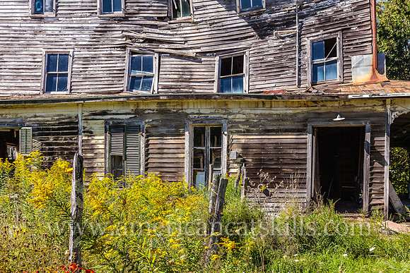 The abandoned Cold Spring House is located in the Catskills at Tannersville, Greene County, New York.