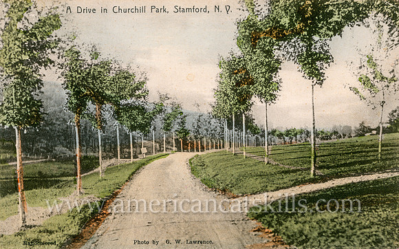 A Drive in Churchill Park, Stamford, N. Y.