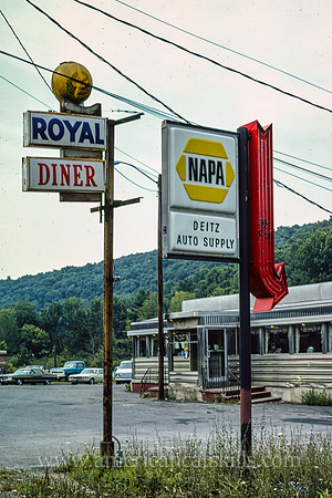 Royal Diner sign north of Kingston, New York