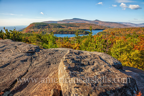 Sunset Rock along the Escarpment Trail is one of the finest views in the Catskills.