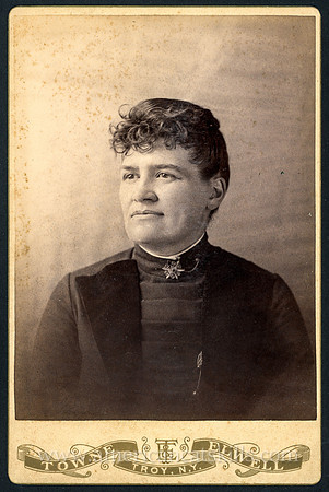 Portrait, Woman, by Towne and Elwell, Troy, New York