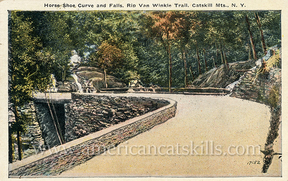 Horse Shoe Curve and Falls, Rip Van Winkle Trail, Catskill Mts., N.Y.