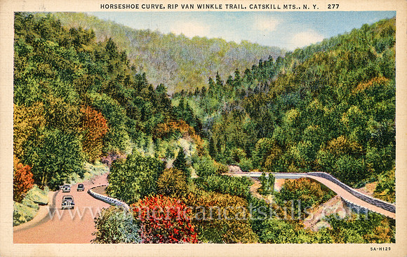Horseshoe Curve, Rip Van Winkle Trail, Catskill Mts., N.Y.