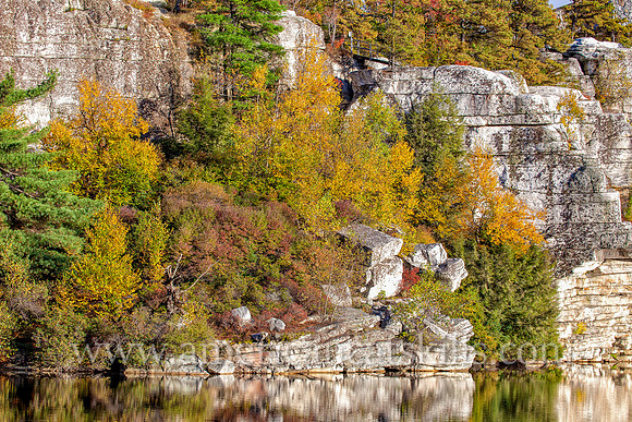 Lake Minnewaska is located high upon the Shawangunk Ridge at the Minnewaska State Park Preserve.
