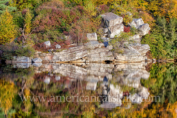 Lake Minnewaska is located high upon the Shawangunk Ridge at the Minnewaska State Park Preserve.