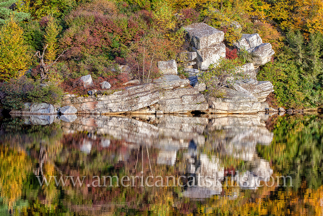 Lake Minnewaska is located high upon the Shawangunk Ridge at the Minnewaska State Park Preserve.