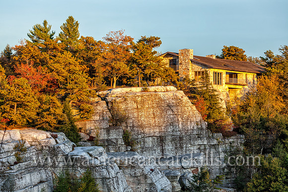 Lake Minnewaska is located high upon the Shawangunk Ridge at the Minnewaska State Park Preserve.