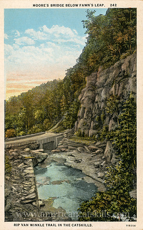 Moore's Bridge Below Fawn's Leap, Rip Van Winkle Trail in the Catskills