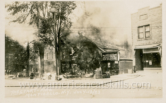 The Start - Fire - Monticello, N. Y., July 18, 1923