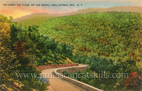 Down the Clove, Rip Van Winkle Trail, Catskill Mts., N. Y.