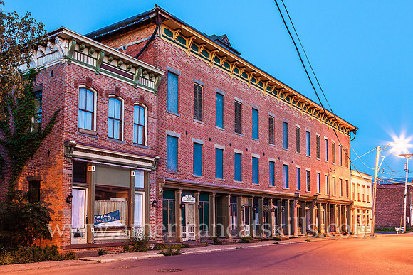 The Dolan Block building is located within the Reed Street Historic District in the village of Coxsackie.