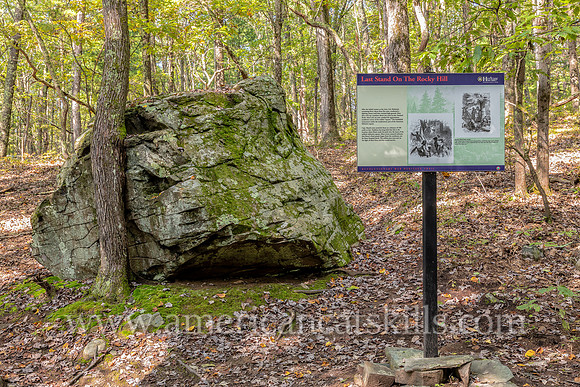 The Battle of Minisink Ford took place during the American Revolution on July 22, 1779. Sentinel Rock is where British troops launched their final attack on the American militia.