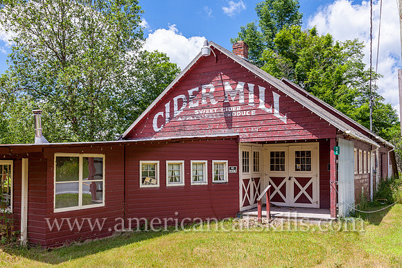 The closed and vacant Cider Mill is located within the small Sullivan County hamlet of North Branch.