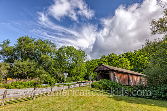 Photograph of the Livingston Manor Covered Bridge.