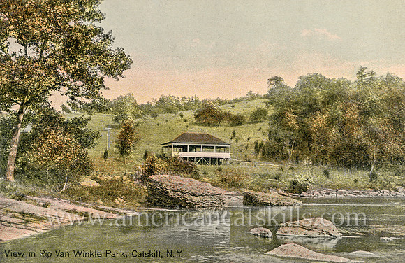 View in Rip Van Winkle Park, Catskill, N. Y.