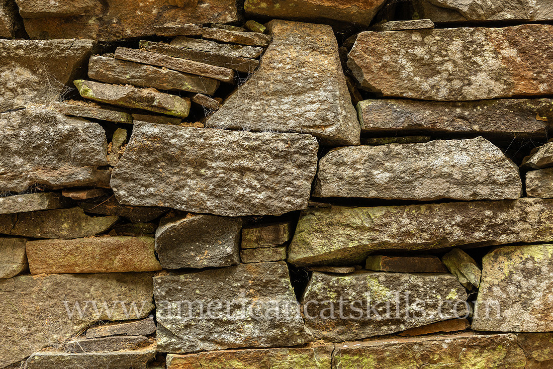 Photograph of Opus 40, an environmental bluestone sculpture located in Saugerties, New York.