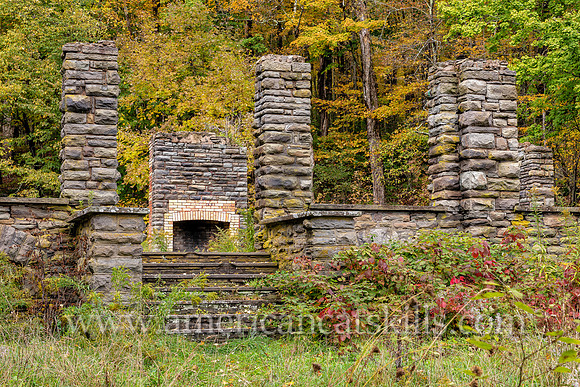 Photograph of the Coykendall Lodge, located at Alder Lake in the upper Beaverkill Valley in Hardenburgh township in Ulster County, New York.